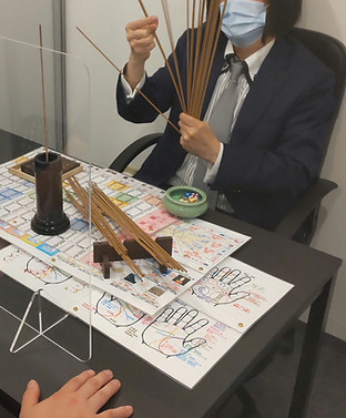 占い師周永の鑑定風景