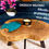Miniatura: Stolik kawowy 68x45cm plaster drewna loft