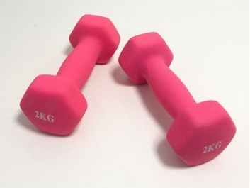 カラーダンベル　2kg×2個セット