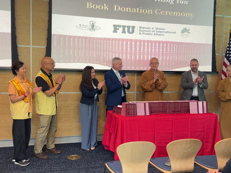 2026-01-14 – Passing the Torch 60th Anniversary Special Gift: The 'Complete Works of Venerable Master Hsing Yun' Enshrined at Florida International University