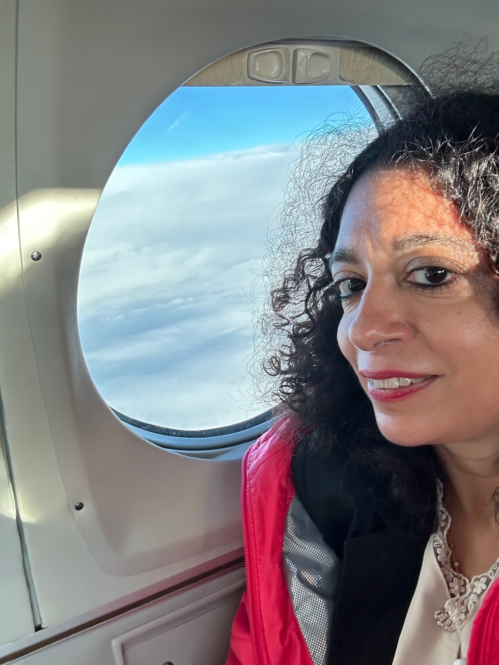 In the aircraft