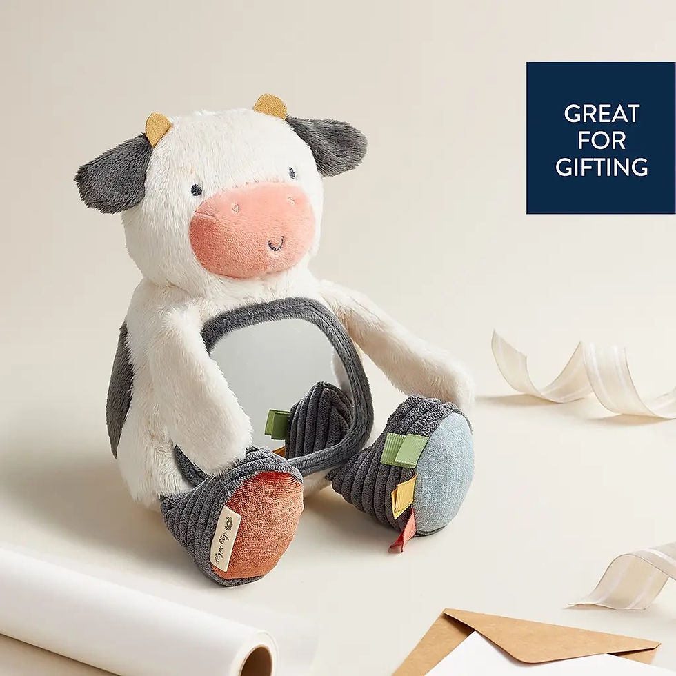 Thumbnail: Carmen the Cow - Itzy Bitzy Mirror™ Travel + Tummy Time Toy
