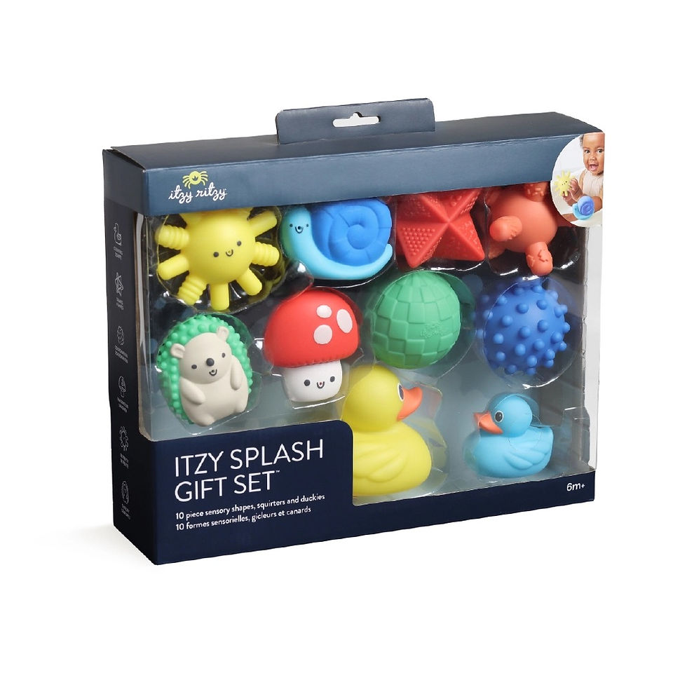 Thumbnail: *New* Itzy Splash Gift Set™ Soft Bath + Water Toys