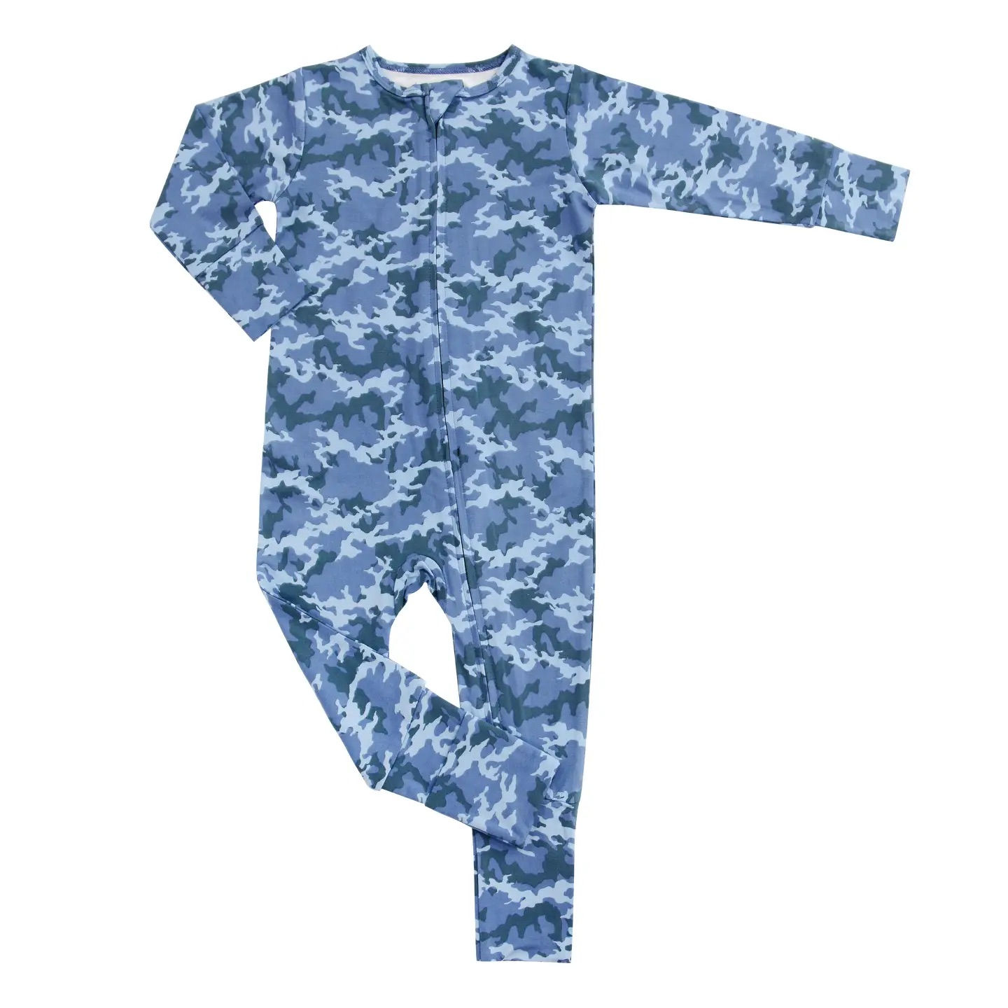 Blue Camo Bamboo Convertible Romper - Cast A Line