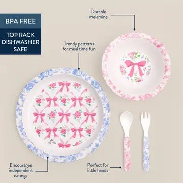 Thumbnail: Itzy Bistro- 4 Piece Dining Set-Ribbons&Bows