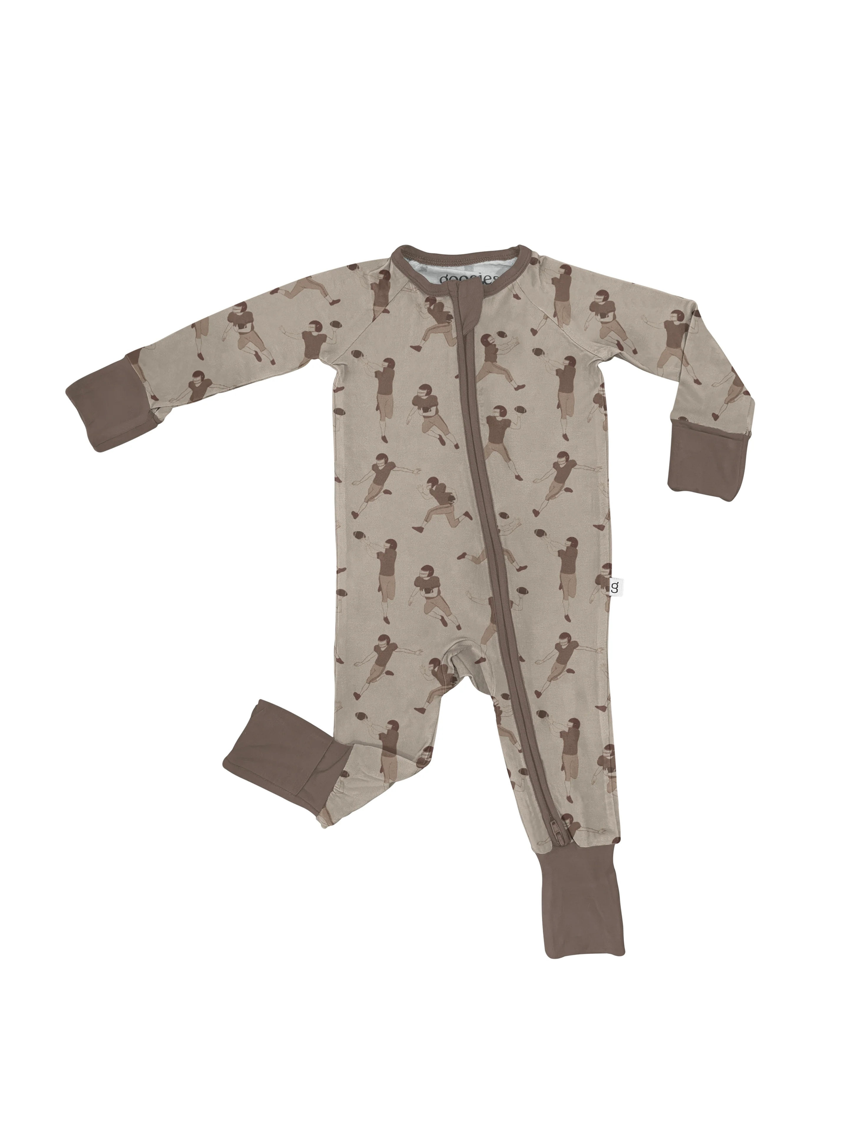 Football-Ls Convertible Zip Pjs