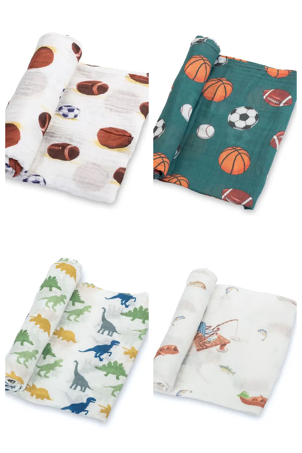 Thumbnail: Themed Muslin Baby Swaddles