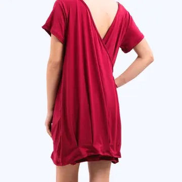 Thumbnail: Deep Red Maternity Labor and Delivery Hospital Gown (Nursing/Epidural)