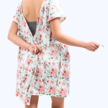 Thumbnail: Floral Maternity Labor and Delivery Hospital Gown (Nursing/Epidural)
