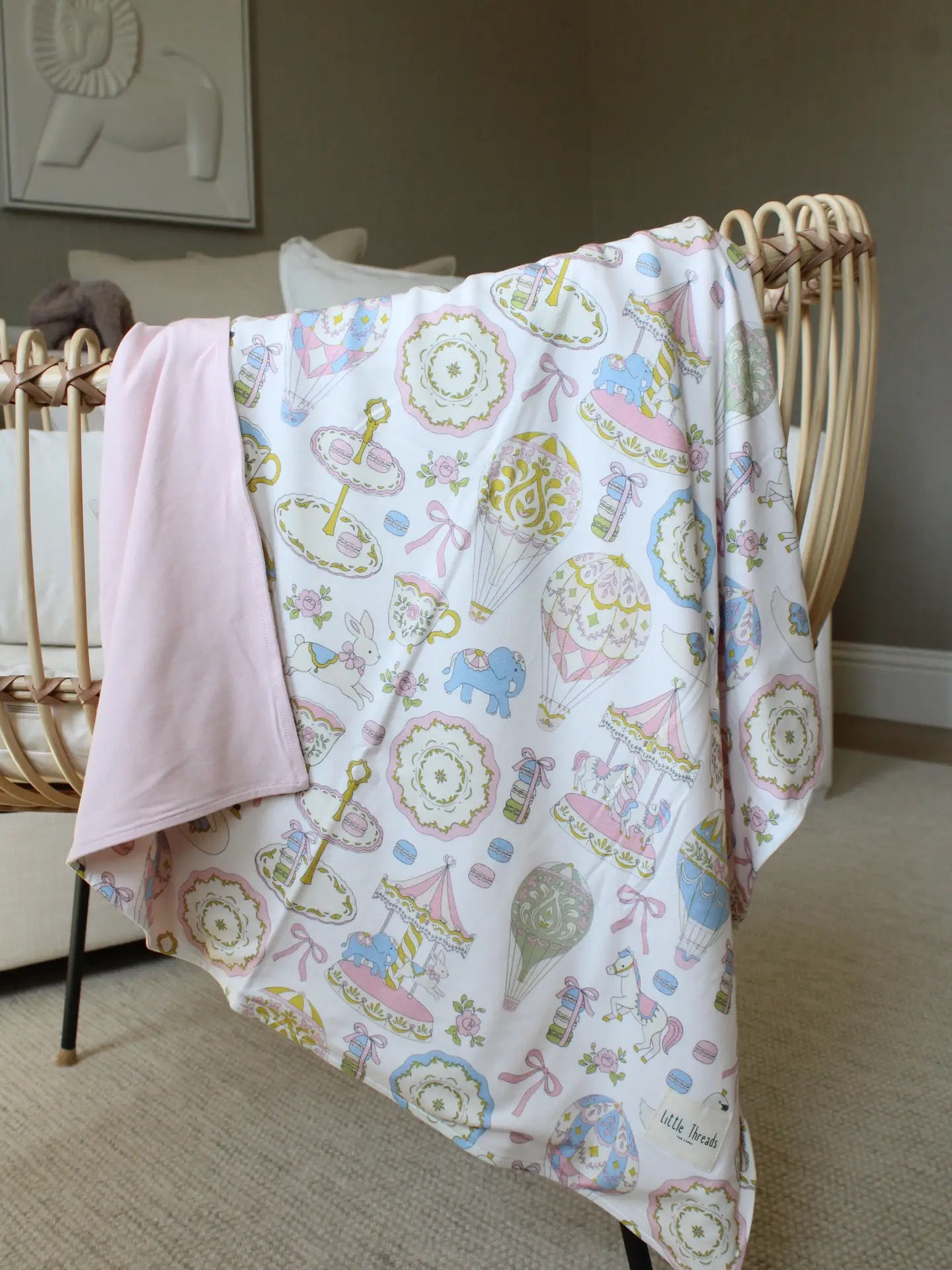 Dreamy Carousel Jersey Blanket