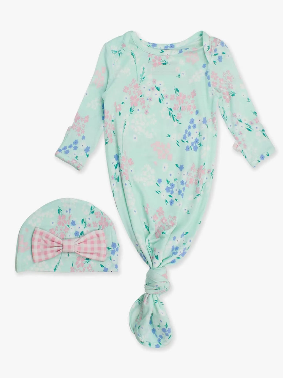 Thumbnail: Bamboo Viscose Mint Meadow Mommy & Me 3 PC Set