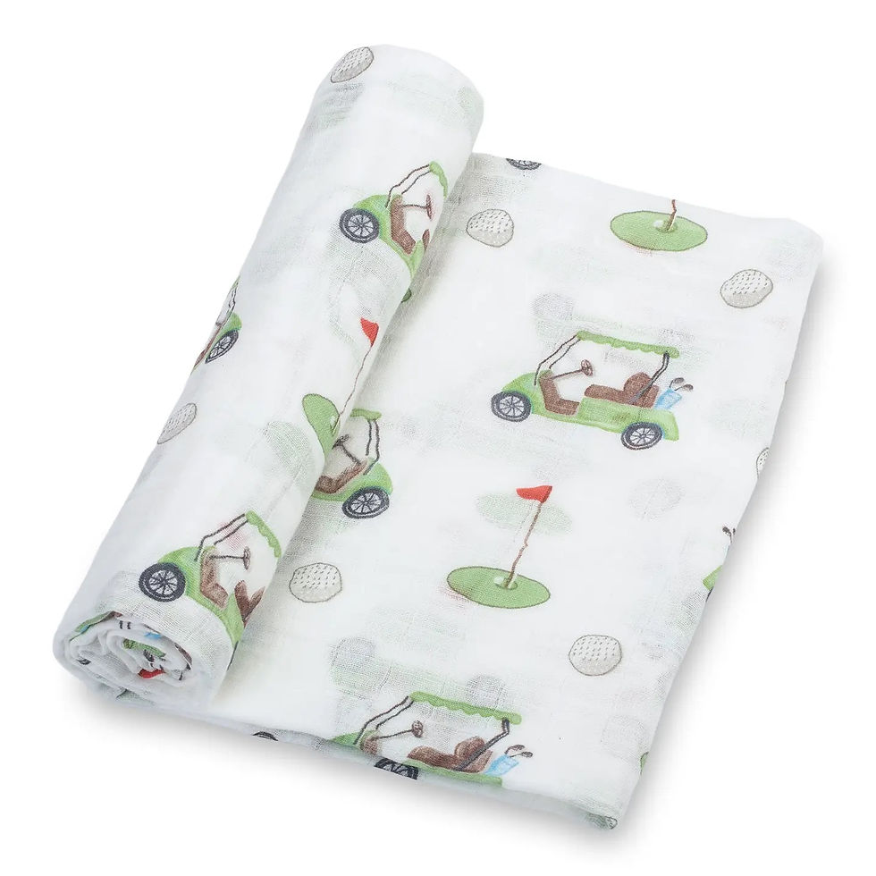 Thumbnail: Themed Muslin Baby Swaddles