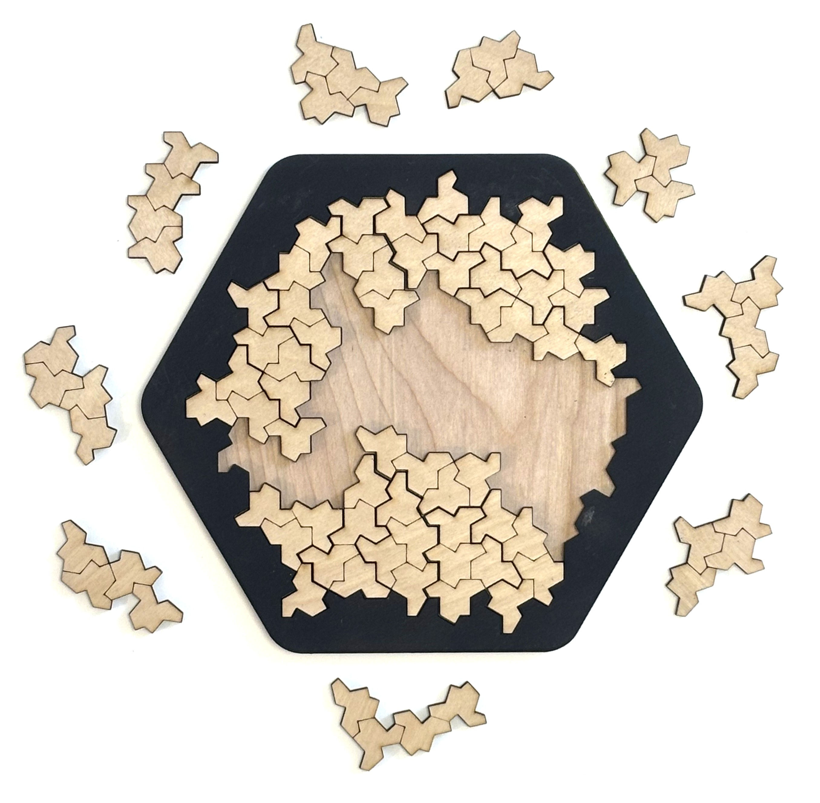 Fragments of Chaos. An Einstein Tile Challenge