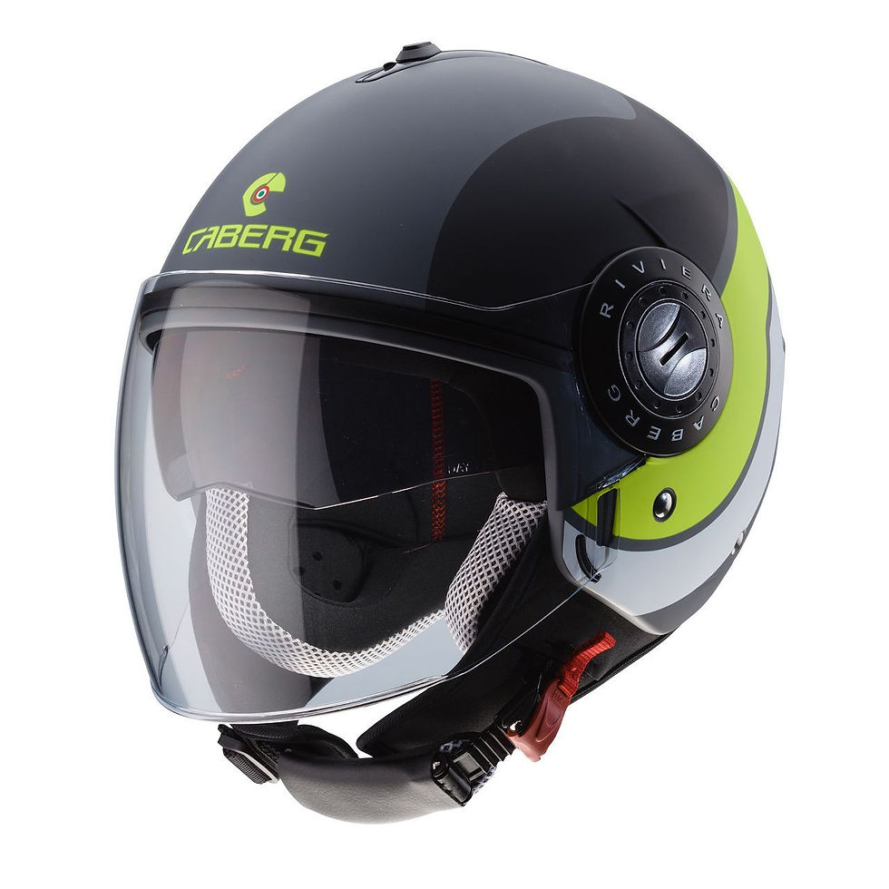 Caberg Riviera V3 Sway Openface Helmets Matt Anthracite Black