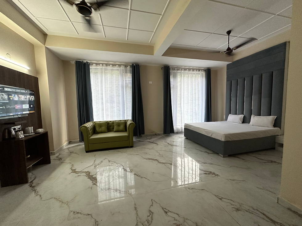 High angle view of serene Govind Sagar Lake surrounded by hills