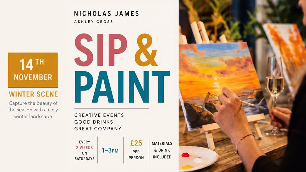 Winter Scene Sip & Paint