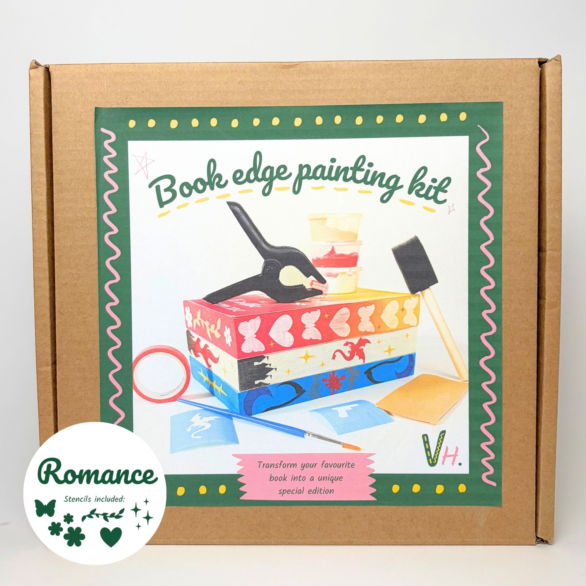 Book edge painting kit - romance