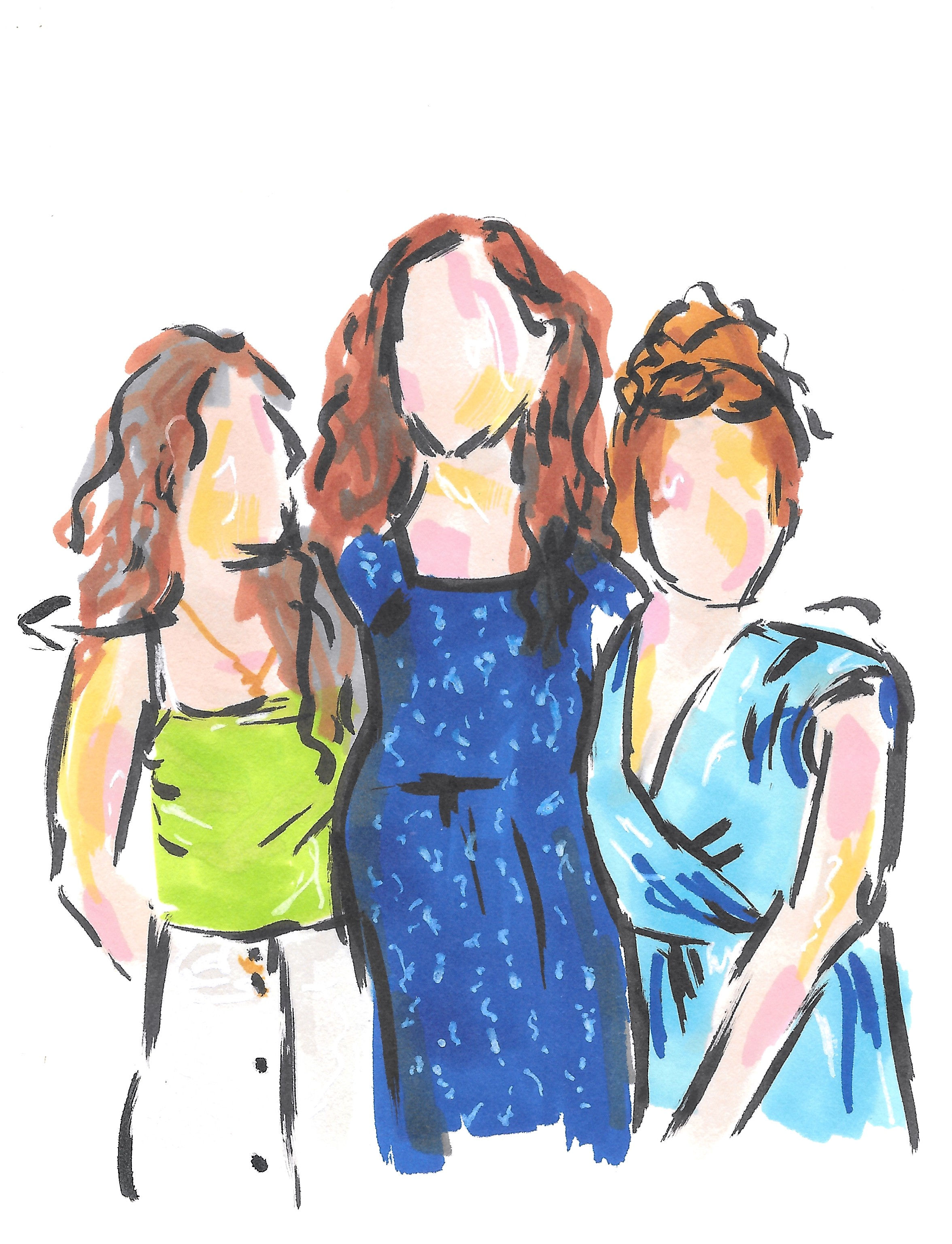 Hand-drawn portrait