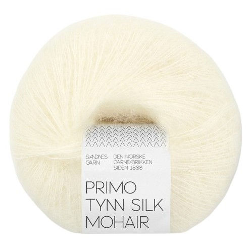 Sandnes -  Primo Tynn Silk Mohair {1012- natural white}