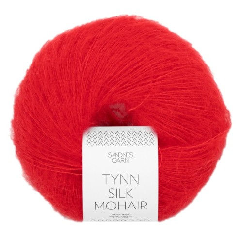 Sandnes -  Tynn Silk Mohair {4018- scarlet red}