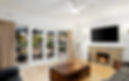 Modern living room painted by a professional painting company