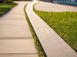 edged sidewalk