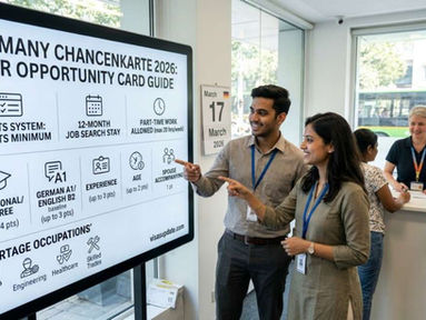 Germany Chancenkarte 2026 complete guide: points system, application process, 12-month job search, and real applicant experiences on Reddit.