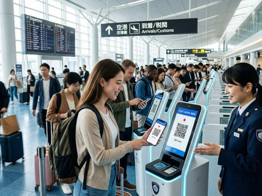 Japan to fully digitalize airport customs by 2030, phasing out paper forms and making Visit Japan Web mandatory for all inbound passengers.