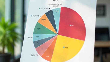 Graph showing Germany's skilled labor shortage projections from 2025-2035, highlighting 7 million worker deficit