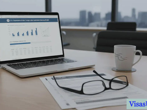 PERM processing chart February 2026 showing DOL case backlog and certification trends by employer type