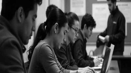 "International students reviewing documents amid proposed DHS visa changes for F-1 and J-1 visas"