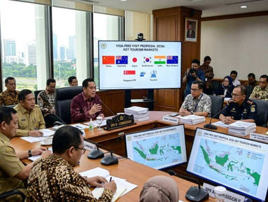 Indonesia lawmakers push for visa-free entry for China, Australia, Japan, South Korea, India, New Zealand, and Singapore PR holders to boost tourism