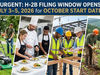 H-2B visa filing window opens July 3 to 5, 2026 for October 1 start date, with 33,000 visas available for first half of fiscal year 2027.