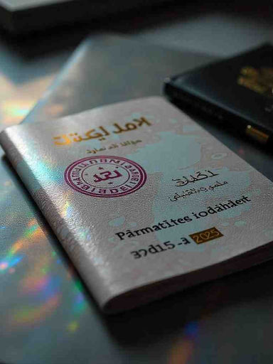Official Saudi visa stamp with cancellation mark representing 2024 travel ban