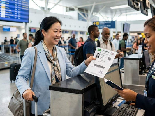 Brazil eVisa for Chinese nationals now available with online application, 5-10 year validity, 90-day stay, and USD 93 fee for tourism, business, and transit.