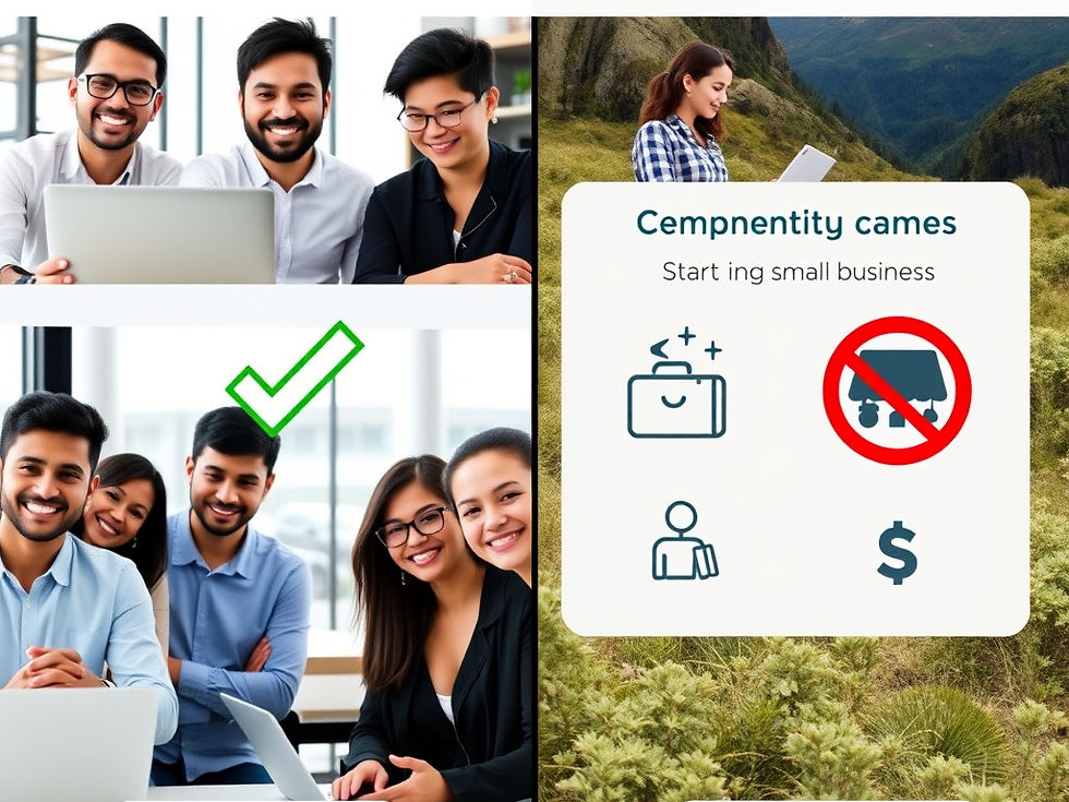 An infographic about New Zealand work visa changes effective April 20, 2026. The left side features diverse professionals working in an office, café, and nature. The right side compares "Any Work Allowed" with a green checkmark versus "Employer Only" with a red prohibition sign.