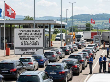 EU extends Schengen border controls at Switzerland's borders with Germany, France, Italy, and Austria for 18 months due to 40% asylum rise.