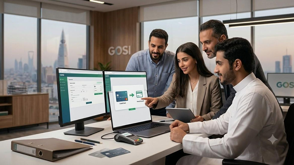 Saudi Arabia closes GOSI bank account for GCC contributions with new virtual account and credit card payment methods.