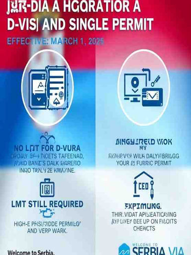 Report on Changes to Serbian D-Visa and Single Permit Application Processes Effective March 1, 2025