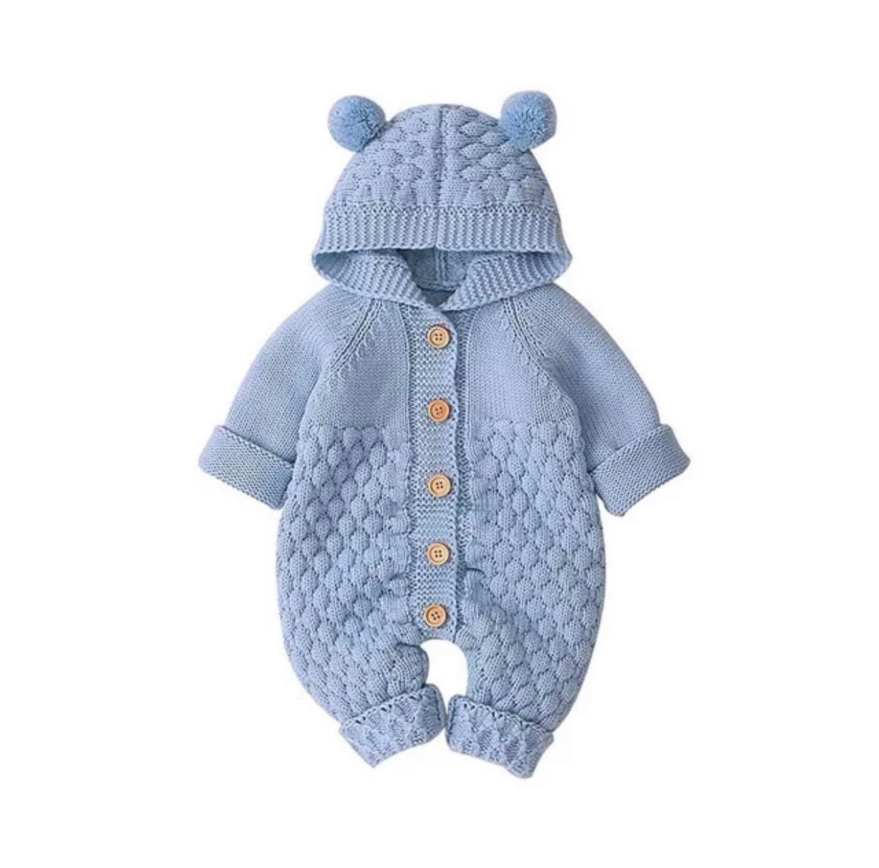 It's the Baby Bear Knitted Jumpsuit (Blue)