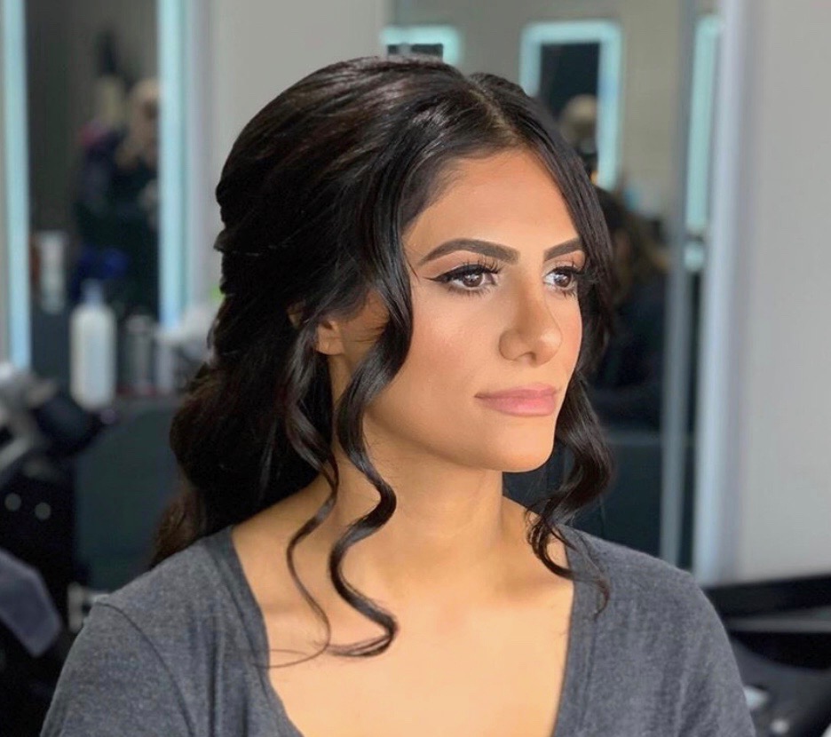Formal engagement hair by Helana