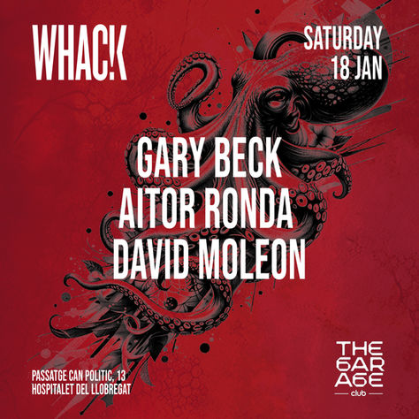Gary Beck, Aitor Ronda i David Moleon aterren al Garage Club el 18 de gener