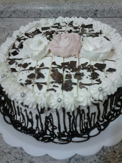 primeiro bolo de rosa