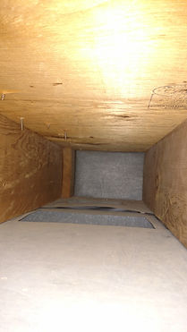 After cleaning air duct