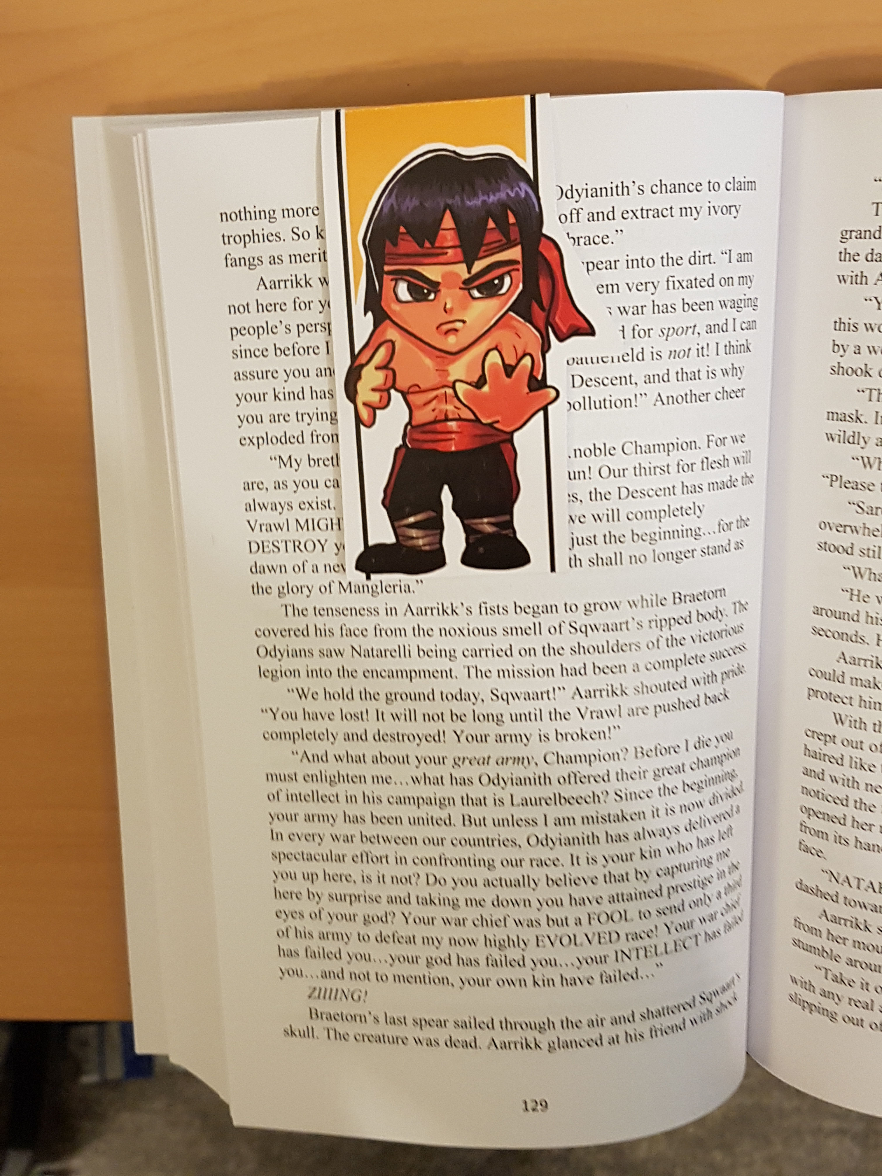 Chibi Mortal Kombat Liu Kang Magnetic Bookmark