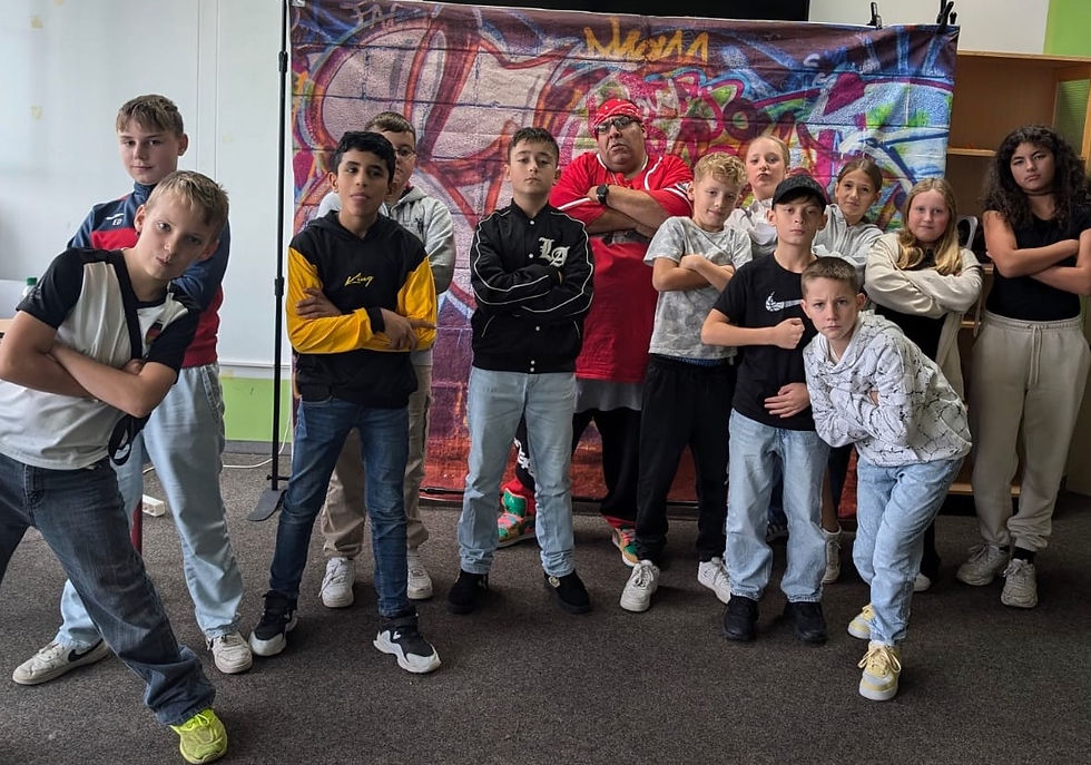 Klasse 6b der Realschule Eberbach rappt für den Frieden!