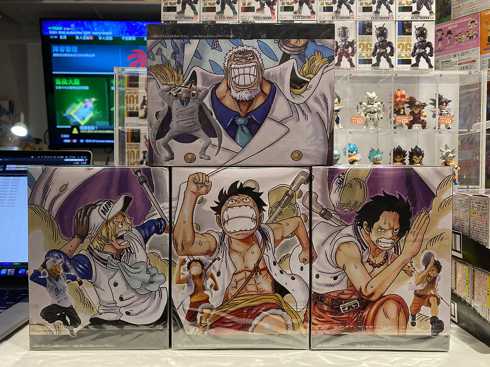 縮圖：ONE PIECE MAGAZINE FIGURE 夢の一枚#1 ～ 【三兄弟都成為海兵的樣子】（全4種）