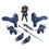 Thumbnail: DESKTOP ARMY Vol.30 NK-148d ALICE GEAR series NARUKOZAKA《機戰少女ALICE》兼志谷星【天機】model