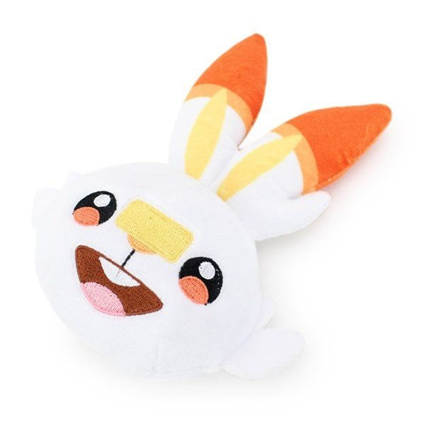 縮圖：ShoPro ポケットモンスター ぬいぐるみフェイスマスコットポーチ ヒバニー Scorbunny 炎兔兒 零錢/小物拉鍊收納包