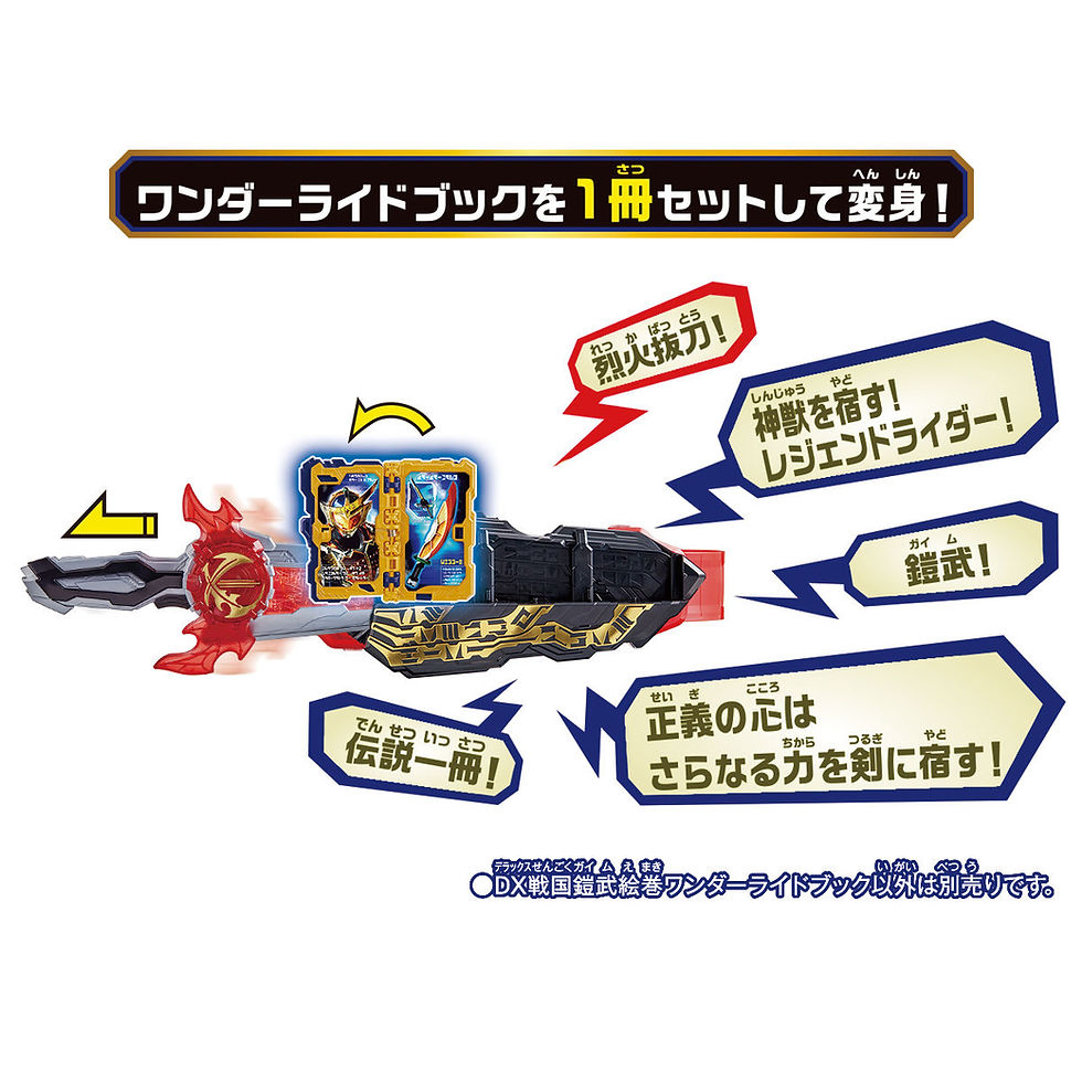 縮圖：DX SENGOKU GAIM EMAKI WONDER RIDE BOOK 戰國鎧武繪卷奇幻驅動書